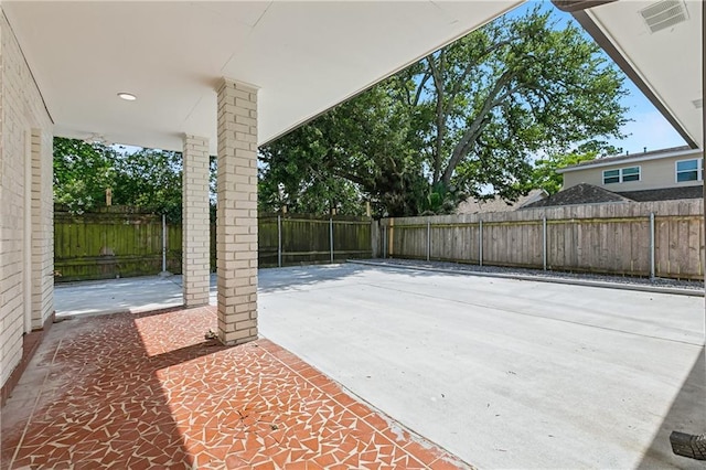 4233 Bordeaux Dr, Kenner, LA 70065 - view of patio with a fenced backyard
