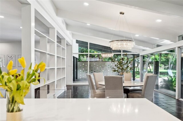 1201 N General Pershing St, Hammond, LA 70401 - dining space featuring a chandelier and recessed lighting