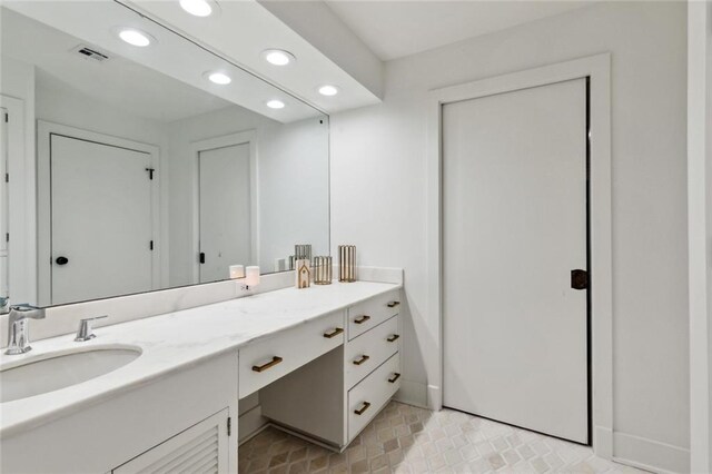 1201 N General Pershing St, Hammond, LA 70401 - bathroom featuring recessed lighting and vanity