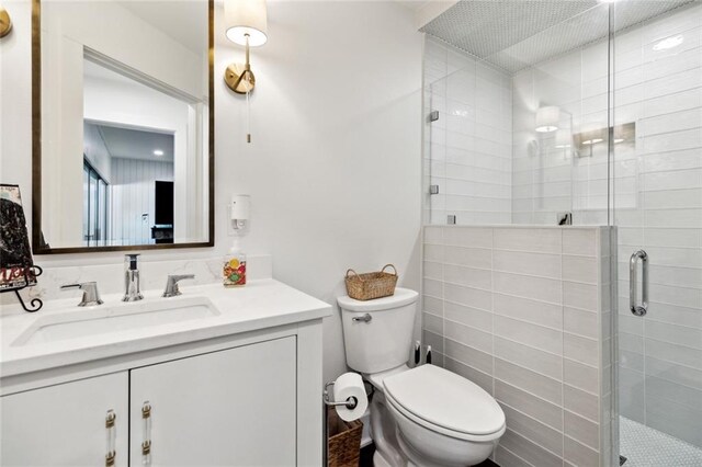 1201 N General Pershing St, Hammond, LA 70401 - full bath with toilet, vanity, and a stall shower