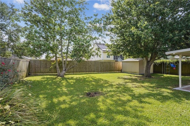 5835 Chamberlain Dr, New Orleans, LA 70122 - view of yard featuring a shed and an outdoor structure