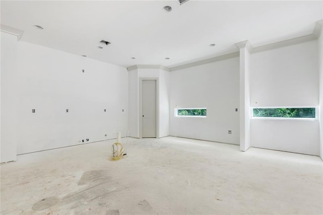 82188 Charles Kelly Rd, Bush, LA 70431 - unfurnished room with plenty of natural light and unfinished concrete flooring