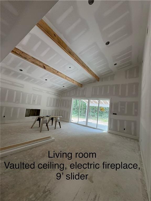 82188 Charles Kelly Rd, Bush, LA 70431 - empty room with vaulted ceiling