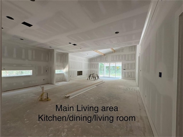 82188 Charles Kelly Rd, Bush, LA 70431 - empty room featuring vaulted ceiling