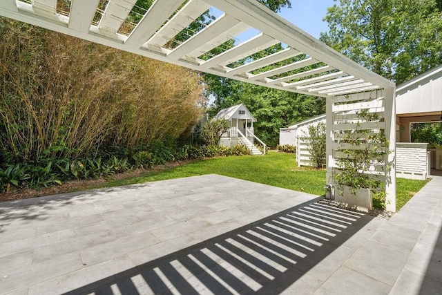 4 Riverdale Dr, Covington, LA 70433 - view of patio featuring a pergola