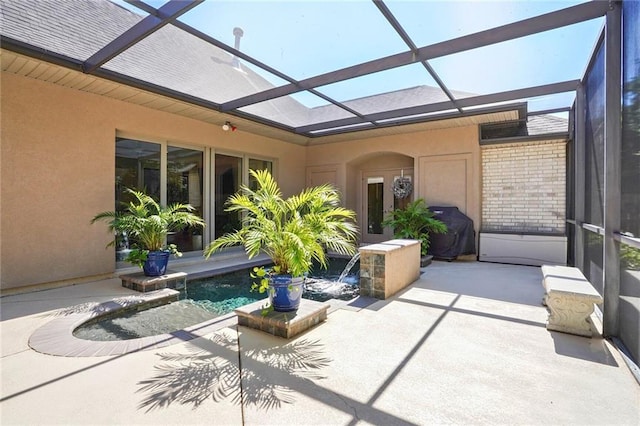 view of sunroom / solarium