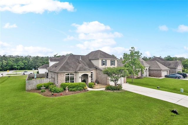 28591 Water Oak Loop, Ponchatoula, LA 70454 - french country style house with concrete driveway, stucco siding, and an attached garage