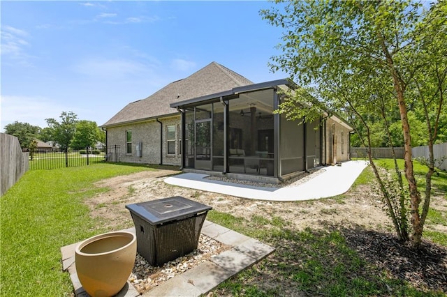 343 Saw Grass Loop, Covington, LA 70435 - back of property featuring a sunroom