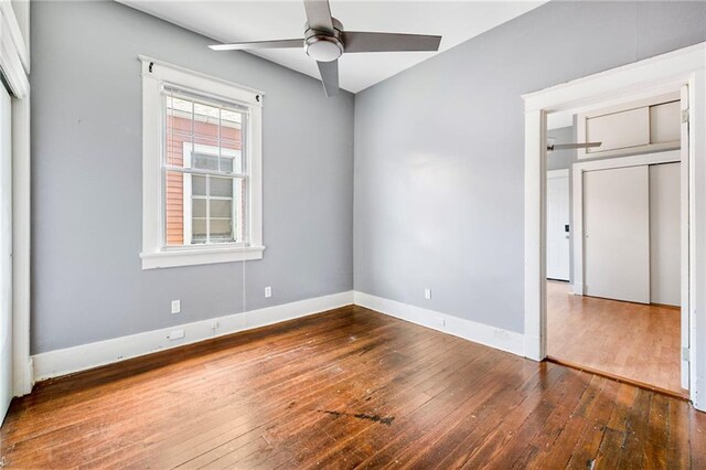 1705-07 Rousselin St, New Orleans, LA 70119 - unfurnished bedroom with hardwood / wood-style floors and baseboards