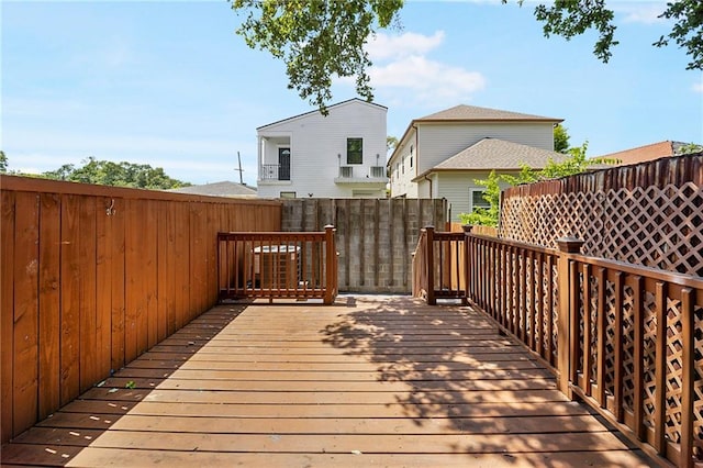 1705-07 Rousselin St, New Orleans, LA 70119 - wooden deck featuring fence and central AC unit
