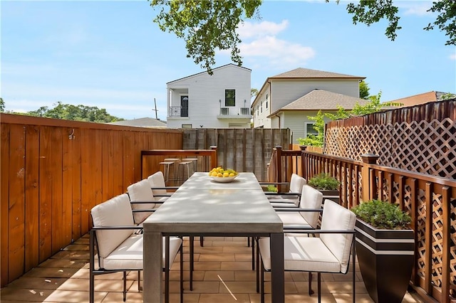 1705-07 Rousselin St, New Orleans, LA 70119 - deck featuring outdoor dining space and fence