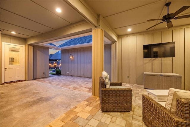 1029 Spring Haven Ln, Madisonville, LA 70447 - view of patio / terrace with ceiling fan