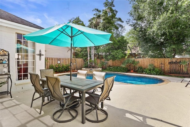137 Lakewood Estates Dr, New Orleans, LA 70131 - view of pool featuring a patio, a fenced backyard, and outdoor dining space