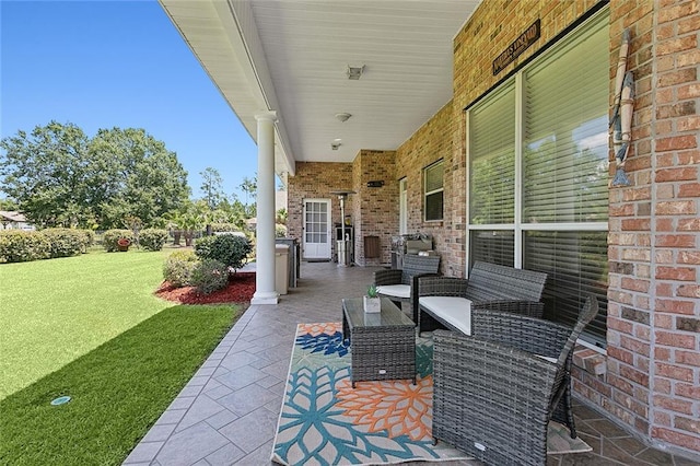 31057 Woodland Dr, Lacombe, LA 70445 - view of patio featuring an outdoor hangout area