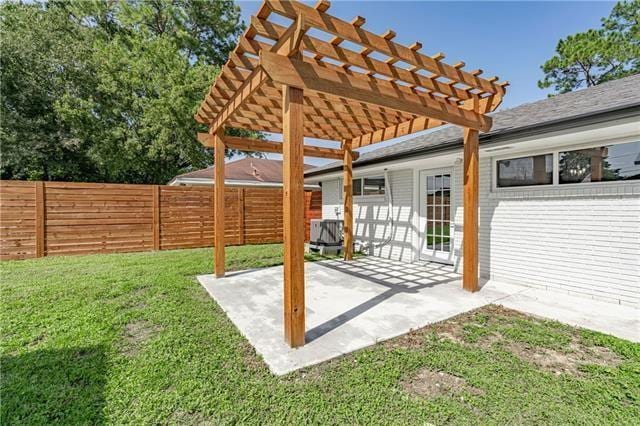 9004 Camille Ct, River Ridge, LA 70123 - view of patio with a pergola