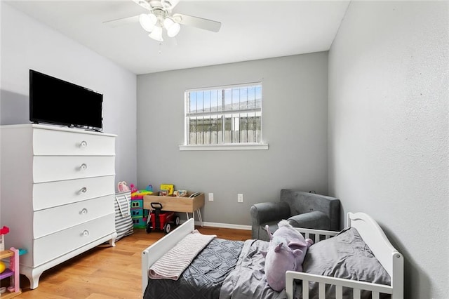 2525 Joy Ann Dr, Marrero, LA 70072 - bedroom featuring wood finished floors and a ceiling fan