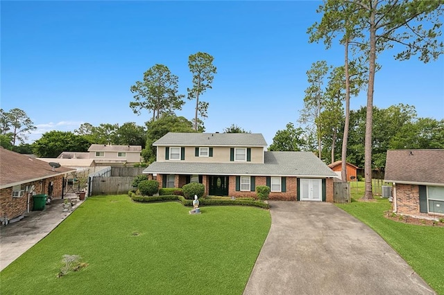 1417 Washington Ct, Slidell, LA 70458 - traditional home with concrete driveway and brick siding