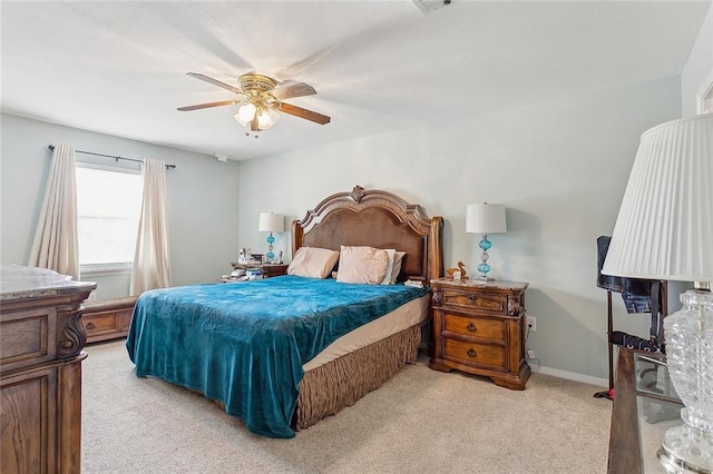 1417 Washington Ct, Slidell, LA 70458 - carpeted bedroom featuring a ceiling fan