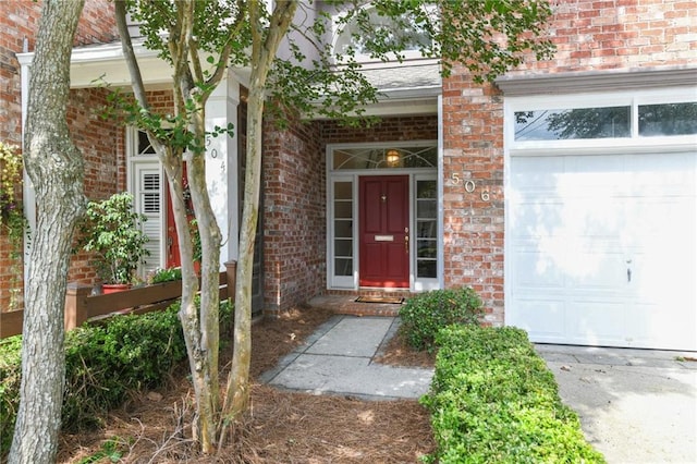506 Papworth Ave, Metairie, LA 70005 - entrance to property featuring brick siding and a garage