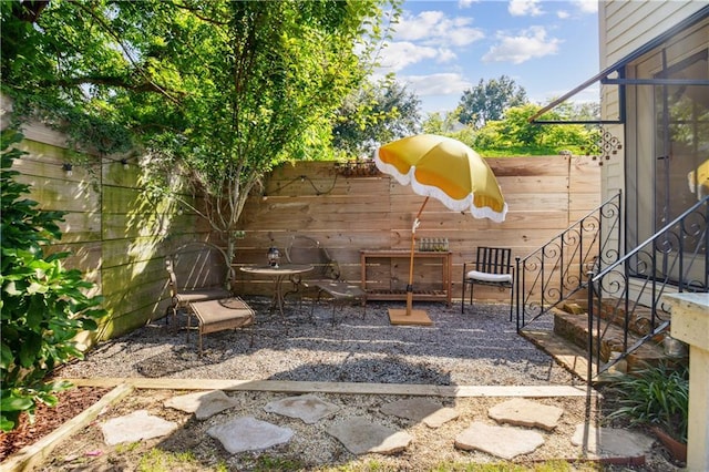 2712 Saint Thomas St, New Orleans, LA 70130 - view of patio / terrace featuring a fenced backyard