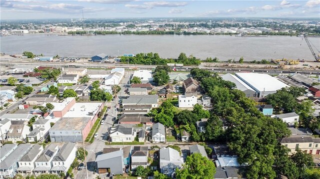 2712 Saint Thomas St, New Orleans, LA 70130 - aerial view of property's location with nearby suburban area and a nearby body of water