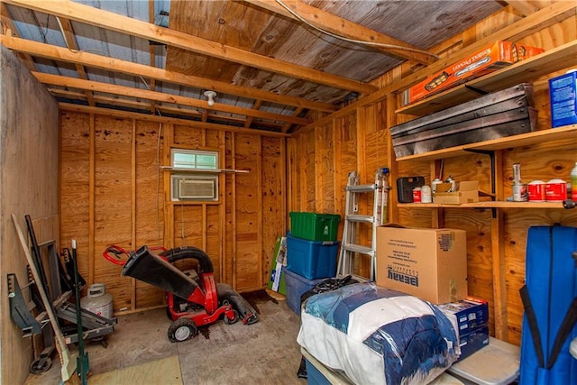 view of storage area