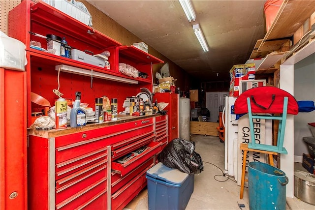 view of storage room
