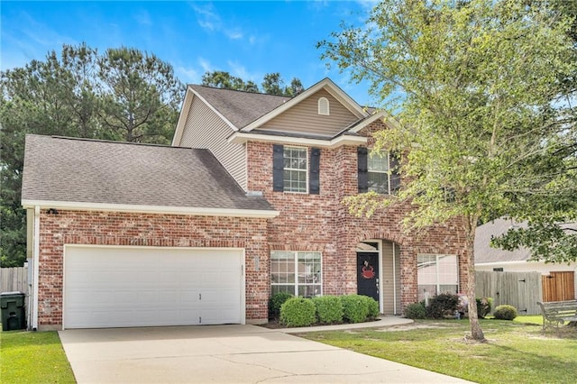 682 Amy Ct, Covington, LA 70433 - traditional-style home featuring brick siding, driveway, and an attached garage