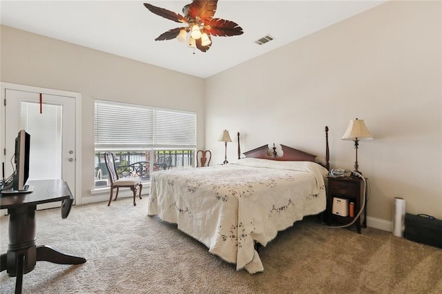 1681 Vela Cv, Slidell, LA 70458 - carpeted bedroom with baseboards and ceiling fan