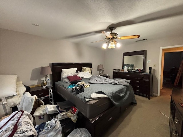 2132 Missille St, Harvey, LA 70058 - bedroom featuring light carpet and a ceiling fan