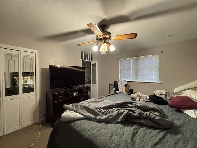 2132 Missille St, Harvey, LA 70058 - carpeted bedroom featuring a closet and a ceiling fan