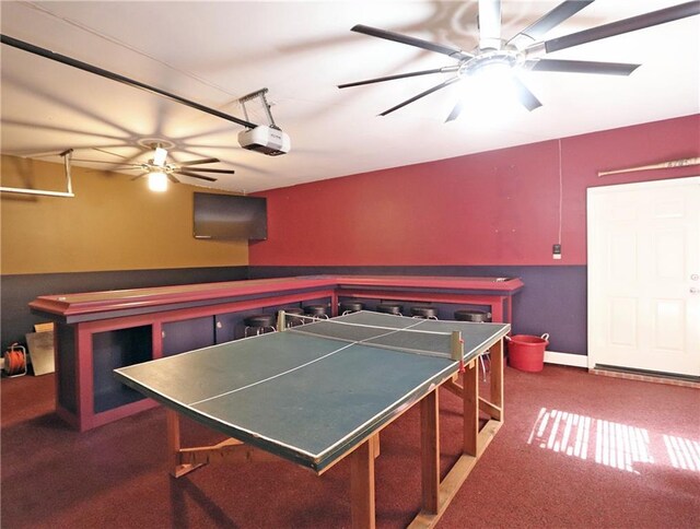 47013 Rivergate Dr, Robert, LA 70455 - playroom with carpet floors and a ceiling fan