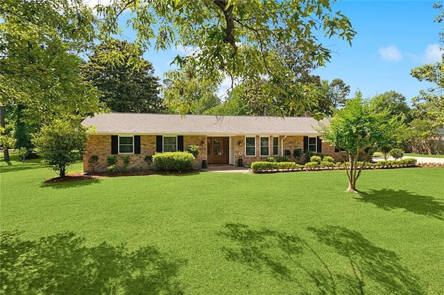 120 Pine Dr, Covington, LA 70433 - single story home featuring a front lawn and brick siding