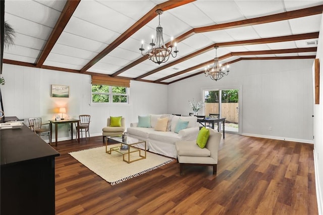 18 Davis Blvd, Jefferson, LA 70121 - living area featuring a chandelier, plenty of natural light, and wood finished floors
