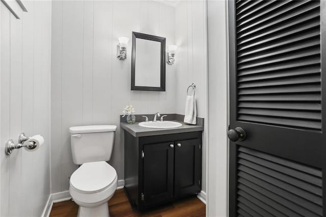 18 Davis Blvd, Jefferson, LA 70121 - half bathroom with vanity and wood finished floors