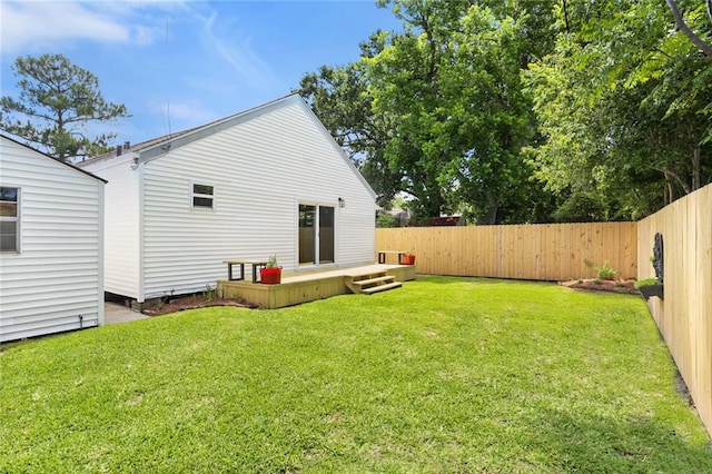 18 Davis Blvd, Jefferson, LA 70121 - rear view of house featuring a fenced backyard and a deck