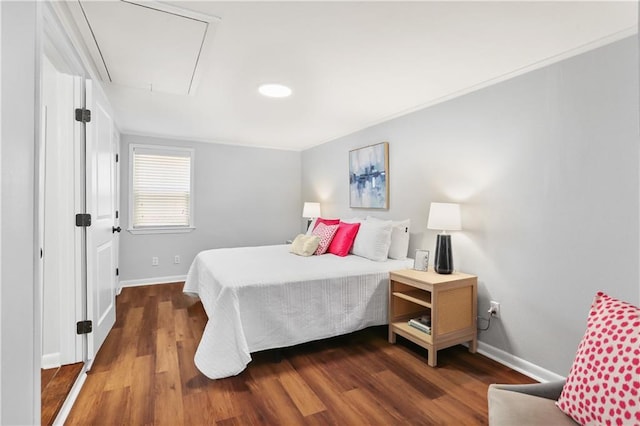 18 Davis Blvd, Jefferson, LA 70121 - bedroom with attic access and wood finished floors