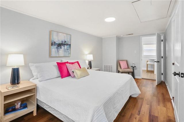 18 Davis Blvd, Jefferson, LA 70121 - bedroom with crown molding and wood finished floors