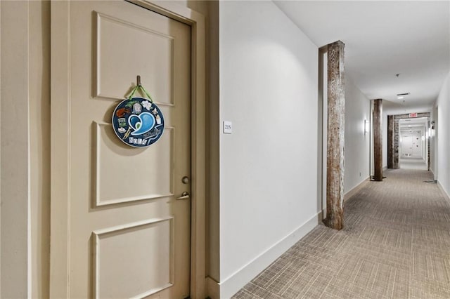 840 Tchoupitoulas St Unit 215, New Orleans, LA 70130 - hallway with carpet and baseboards