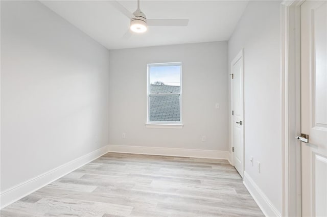 310507 Toulouse St, New Orleans, LA 70119 - empty room with ceiling fan and light wood-style flooring