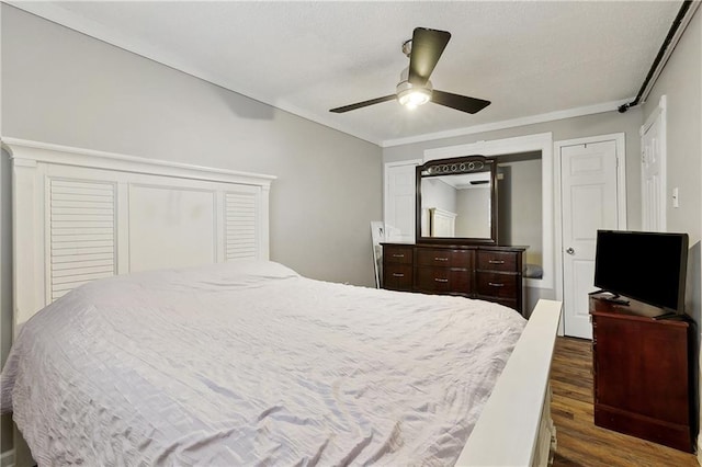 1031 Henriette Delille St Unit 4, New Orleans, LA 70116 - bedroom featuring dark wood-style flooring and ceiling fan