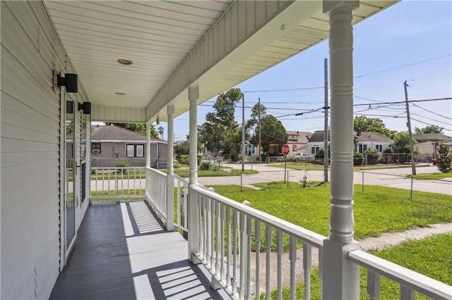 1401 Claiborne Dr, Jefferson, LA 70121 - covered porch featuring a residential view