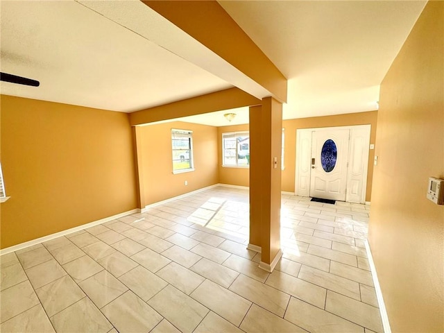1523 W Dr, Westwego, LA 70094 - entryway with baseboards and light tile patterned floors