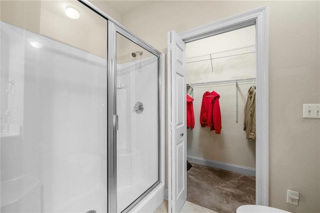 40145 Taylor Trl Unit 503, Slidell, LA 70461 - full bathroom with a stall shower and a spacious closet