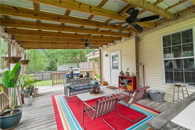 22236 8th St, Abita Springs, LA 70420 - fenced backyard featuring a garden