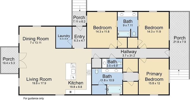 5519 Wingate Dr, New Orleans, LA 70122 - view of property floor plan