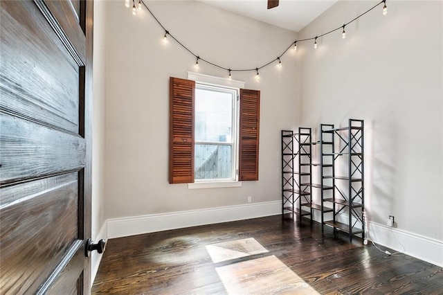 1607 N Villere St, New Orleans, LA 70116 - empty room featuring wood finished floors and baseboards