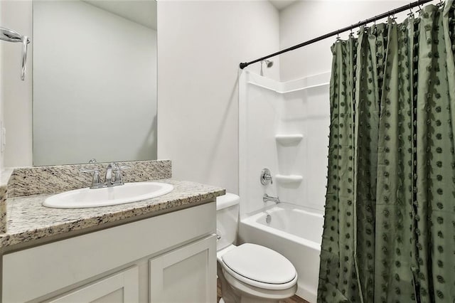 784 Bent Cypress Ln, Slidell, LA 70461 - full bathroom with toilet, shower / bath combo, and vanity