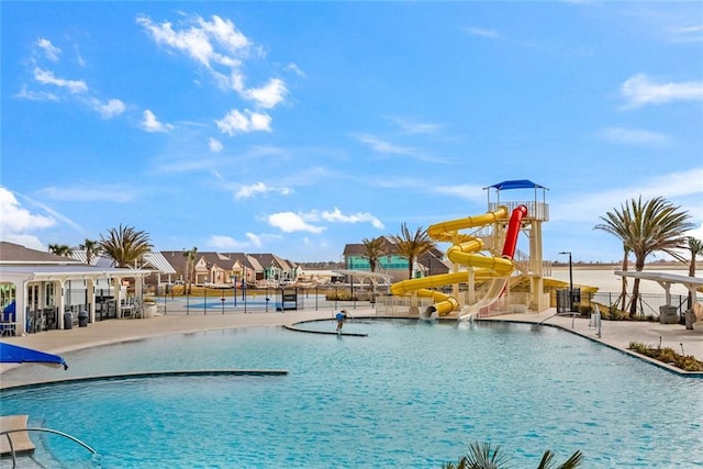 784 Bent Cypress Ln, Slidell, LA 70461 - community pool featuring a water slide