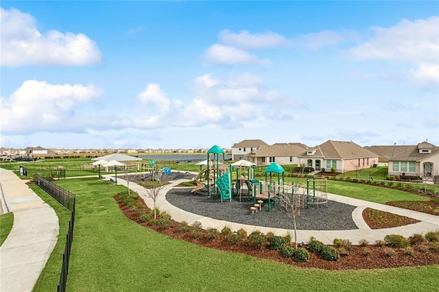 784 Bent Cypress Ln, Slidell, LA 70461 - community playground with a lawn and a residential view